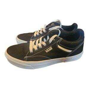 Black/white Vans size 6.5 Women